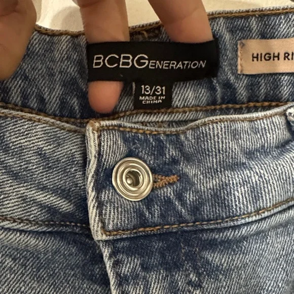 BCBGeneration Light Blue Wide Leg Jeans. - Picture 3 of 6